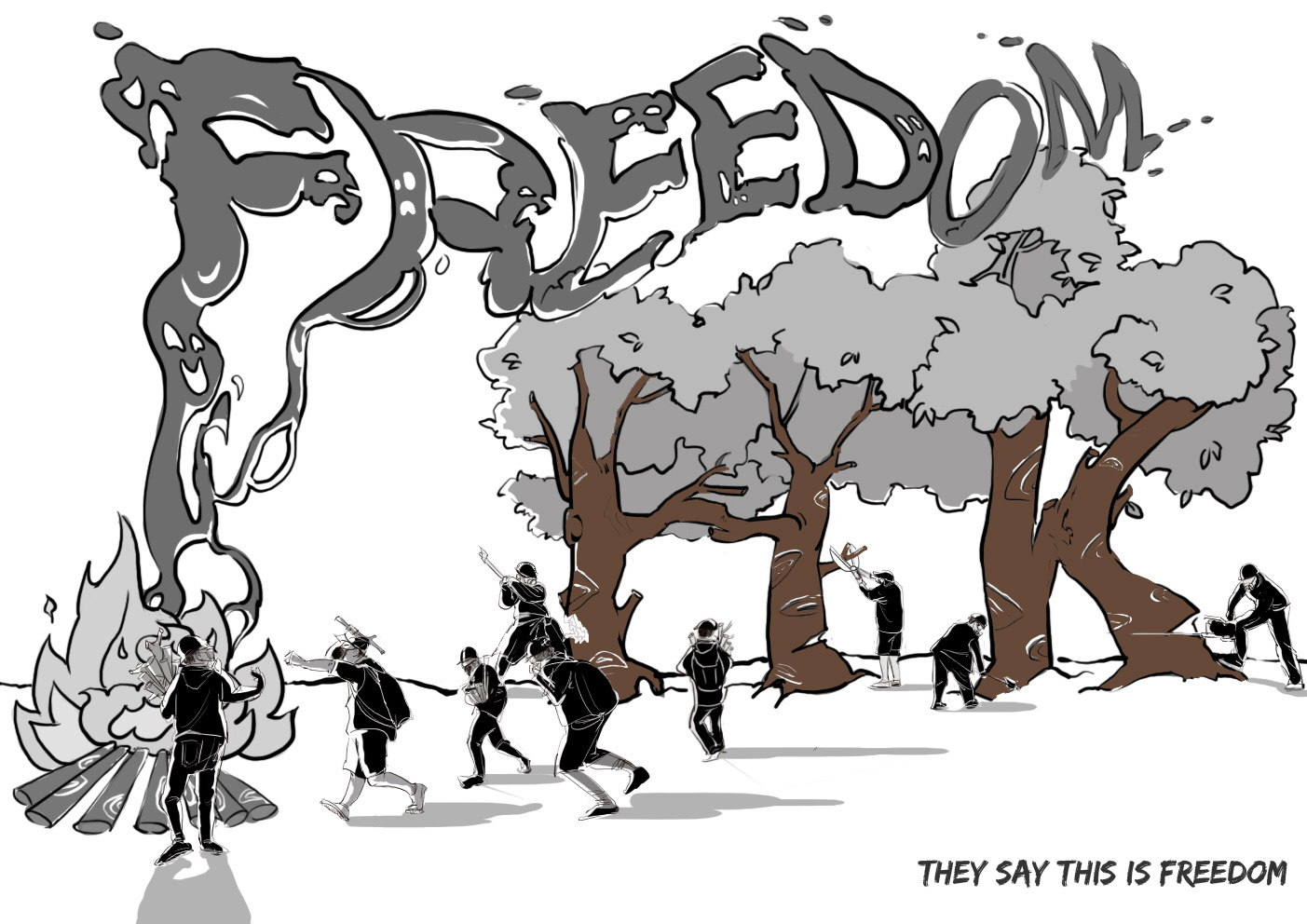 Q101025-漫画海报- They say this is freedom -英文.jpg