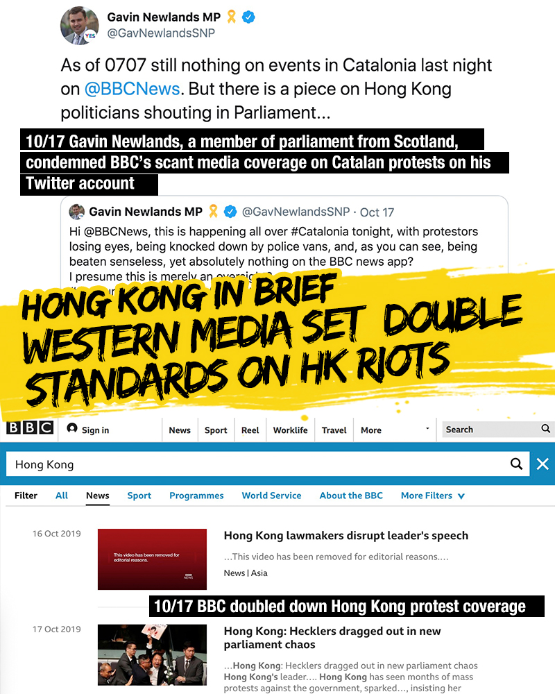 Q101941-海报- Hong Kong In Brief This is how Western media set double standards on Hong Kong protests-英文.jpg