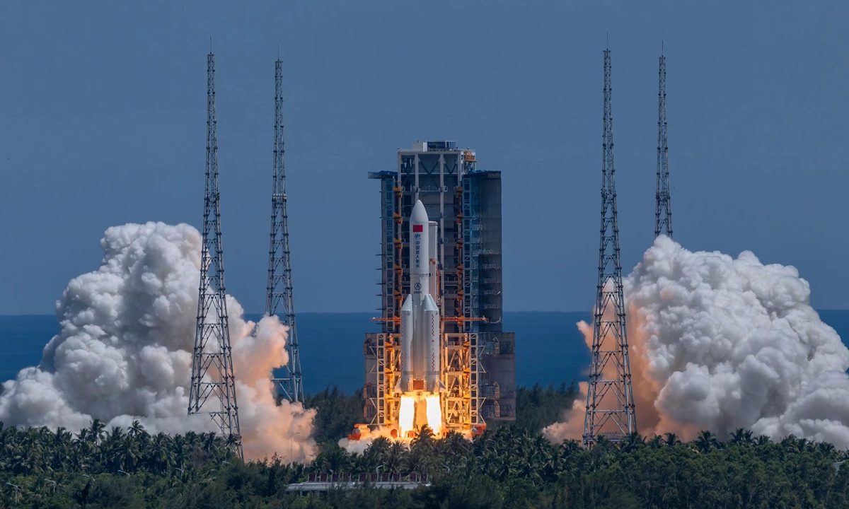 China launches Wentian lab module for space station. Photo: Fan Wei/GT