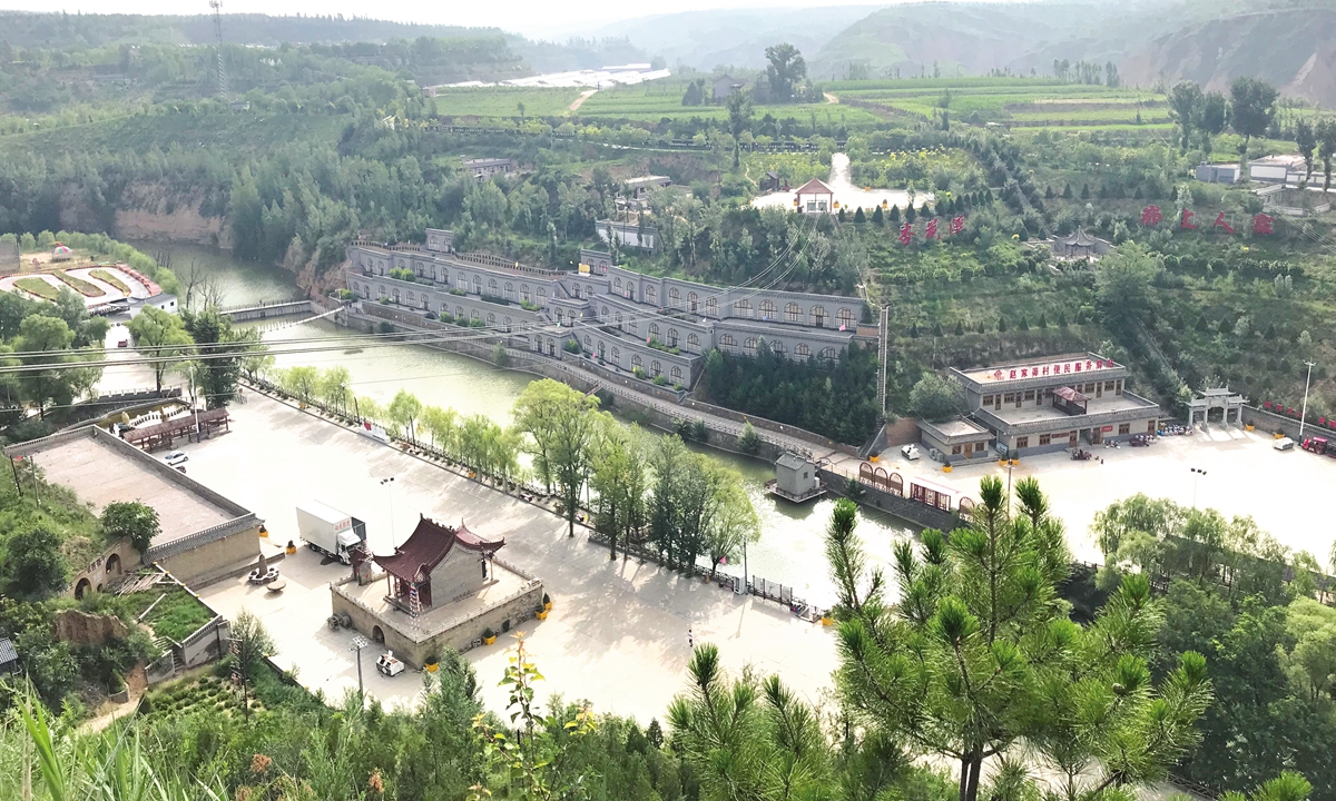 A view of Zhaojiamao's eco-tourism area  Photo: Zhang Han/GT 