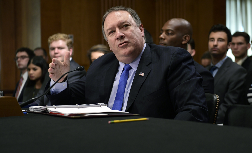 U.S. Secretary of State Mike Pompeo testifies before the Senate Foreign Relations Committee on Capitol Hill in Washington on July 25, 2018, during a hearing on diplomacy and national security. [Photo: AP/Susan Walsh]