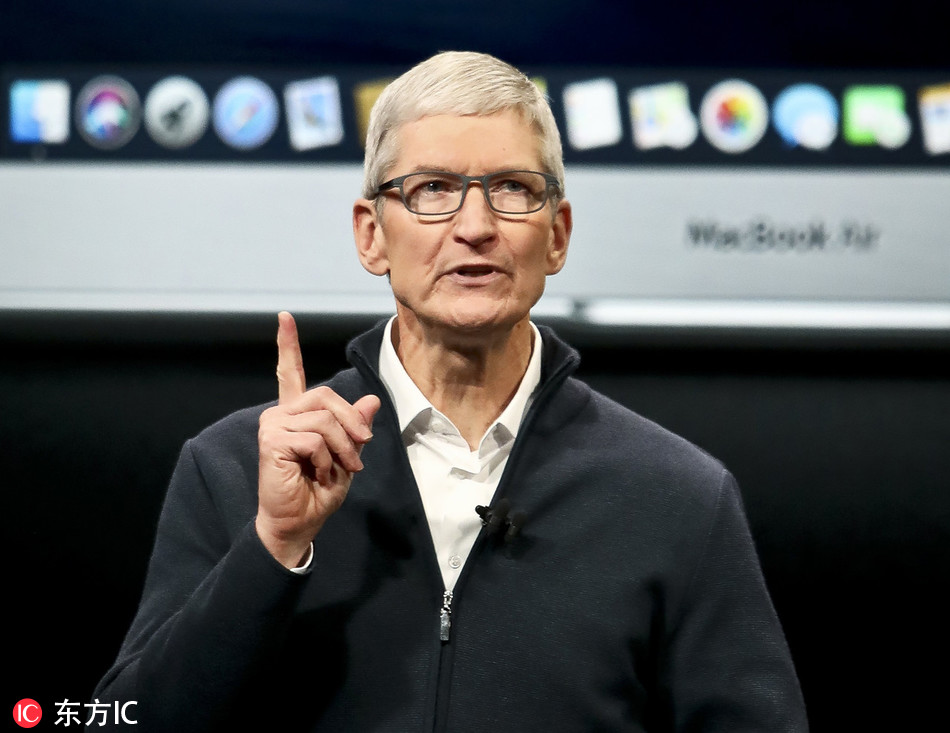 Apple CEO Tim Cook speaks during an event to announce new products Tuesday Oct. 30, 2018, in the Brooklyn borough of New York. [Photo: IC]