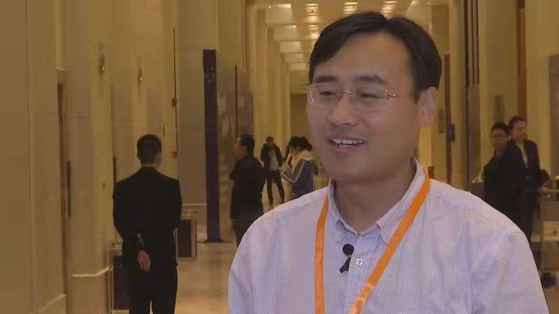 CGTN speaks to Ma Siwei, a professor at the School of EE &CS at Peking University at the 6th China Internet Audio & Video Convention in Chengdu.[Photo:CGTN]