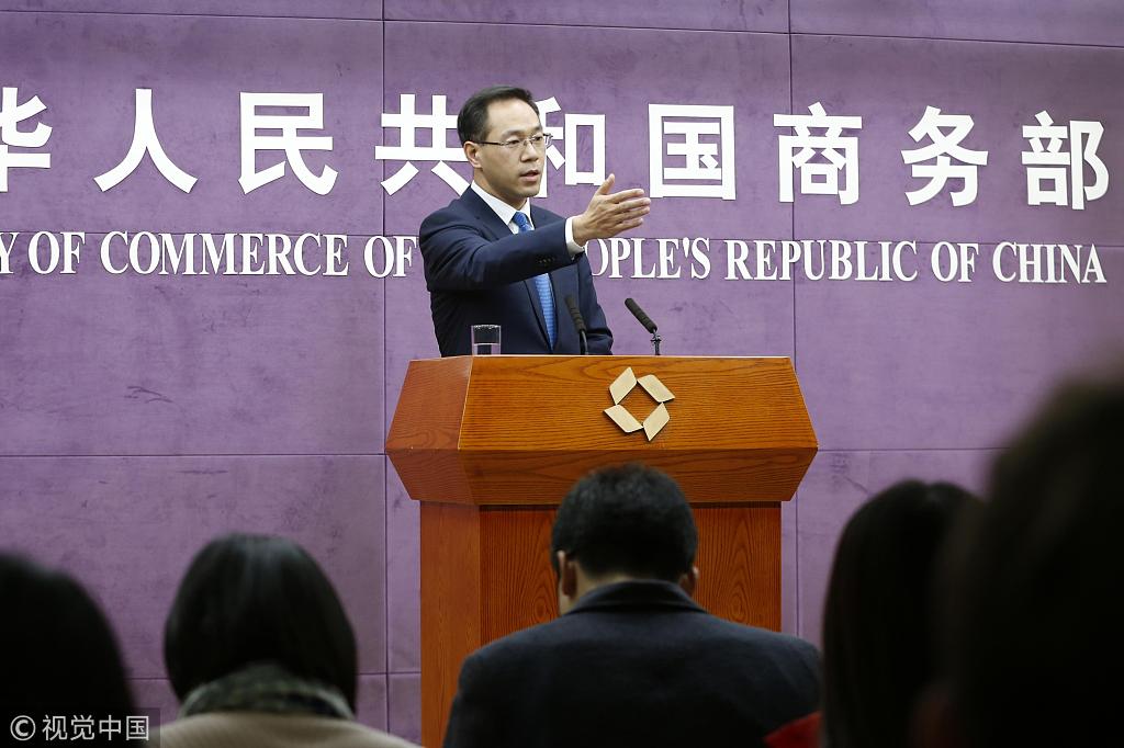 China's Ministry of Commerce spokesperson Gao Feng holds a regular press conference on Dec. 6, 2018. [photo: VCG]