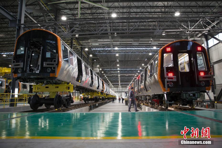 The assembly plant China Railway Rolling Stock Corporation in Springfield, Massachusetts, on Dec. 18, 2018. [Photo: chinanews.com]