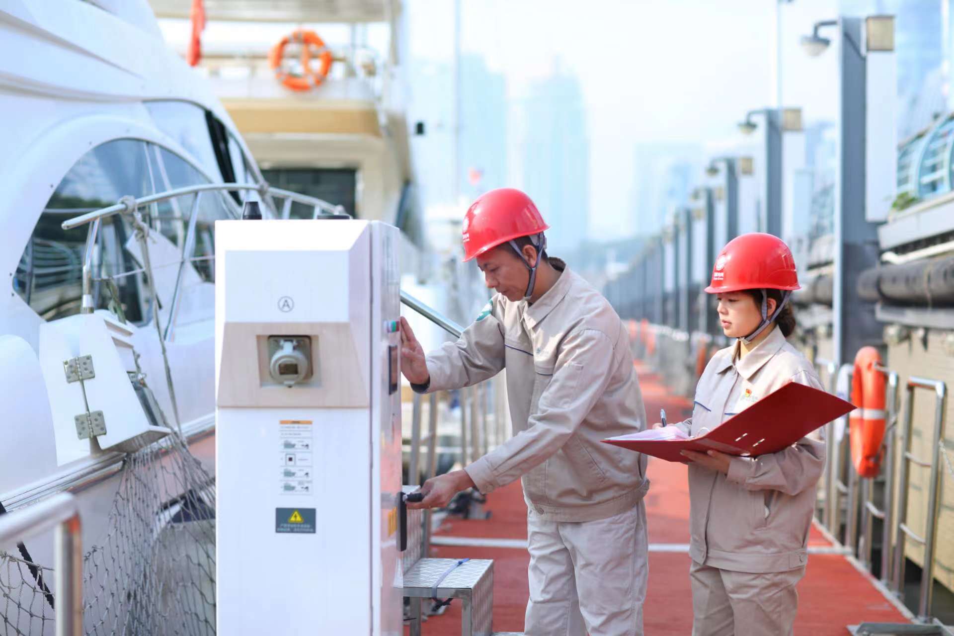 Cruise ships recharge with greener electricity in Shanghai