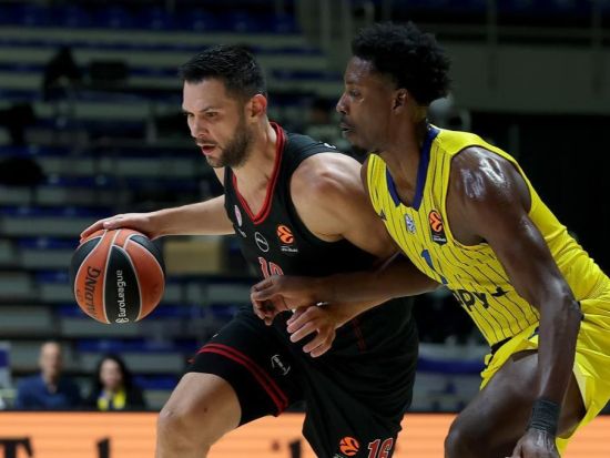 Euroleague basketball match: Maccabi Tel-Aviv vs. Olympiacos