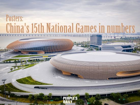Posters: China's 15th National Games in numbers