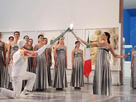 Flame for 2026 Milan-Cortina Winter Olympics lit in Ancient Olympia