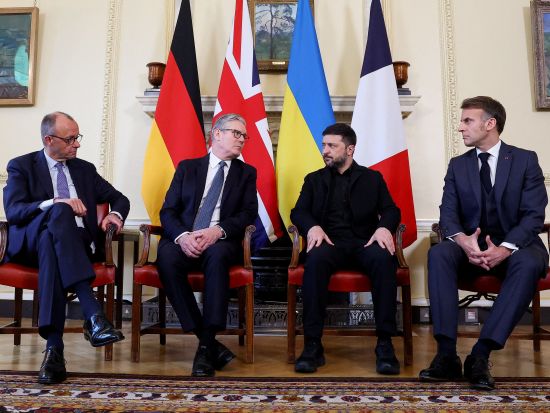 Leaders of UK, Ukraine, France and Germany meet in London on Ukraine peace