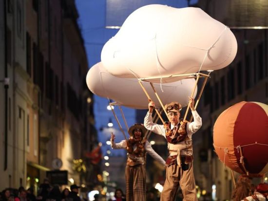 New year parade held in Rome, Italy