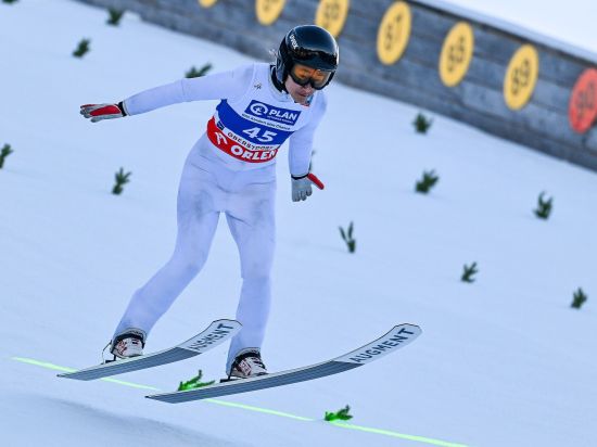Zeng Ping makes history again at Ski Jumping World Cup with silver medal in women's individual large hill final