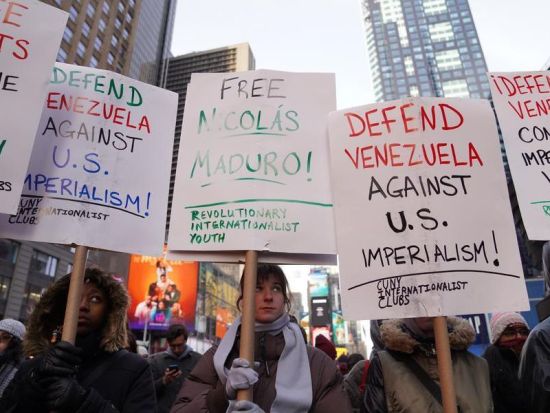 Over 100 US cities protest against US strikes on Venezuela