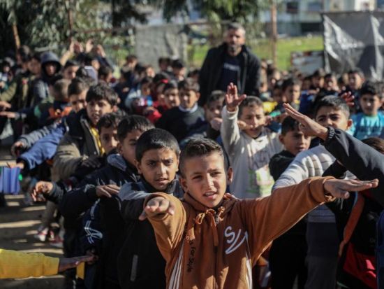 Students attend school located 100m from 'Yellow Line' in Gaza