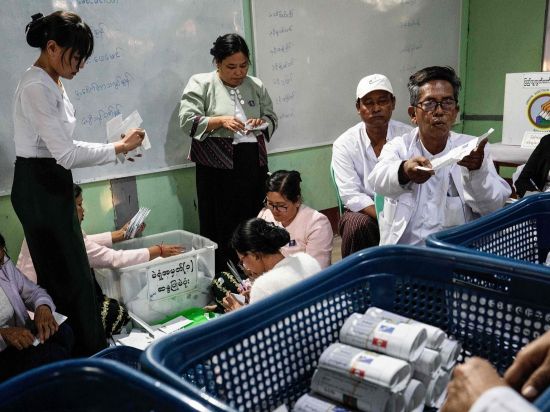 Voting concludes for all three phases of Myanmar's general election