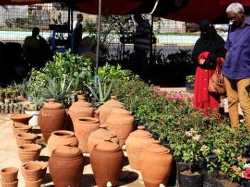 Flower festival brings color back to Sudan's capital after years of war