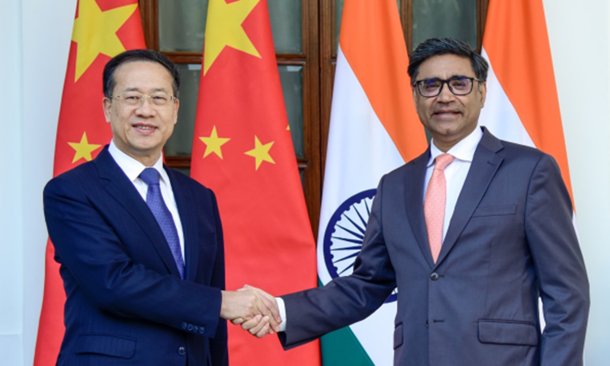 Ma Zhaoxu, Executive Vice Minister of Foreign Affairs of China holds a new round of China-India Strategic Dialogue with Vikram Misri, Foreign Secretary of India in New Delhi on February 10, 2026. Photo: official website of Chinese Foreign Ministry