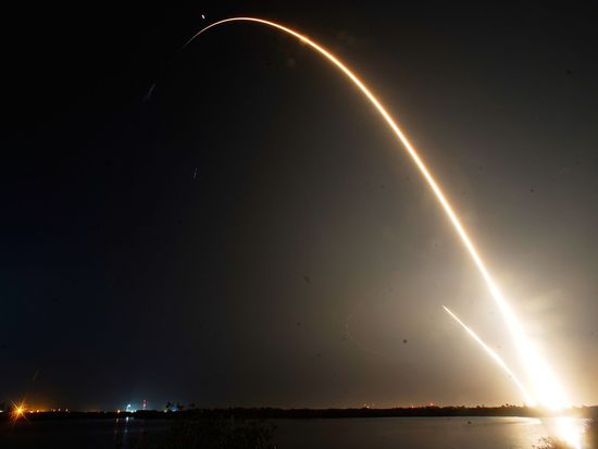 SpaceX rocket launches crew of four toward space station