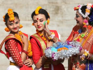 Pahela Falgun festival celebrated in Dhaka, Bangladesh