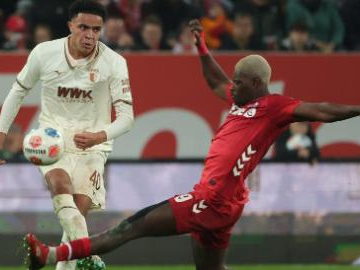 Bundesliga football match: Augsburg vs. Cologne