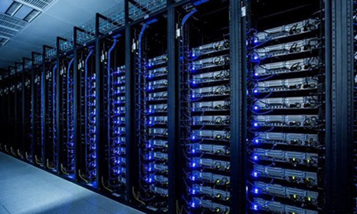 Server cabinets that store massive datasets for third-party data hosting service providers Photo: China's Ministry of State Security