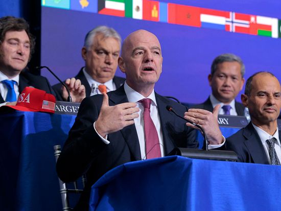 Infantino says players who cover mouths when speaking could be sent off