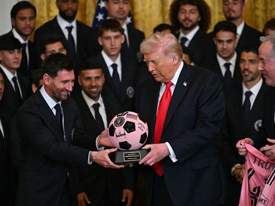 Trump honors Messi and MLS Cup champion Miami teammates