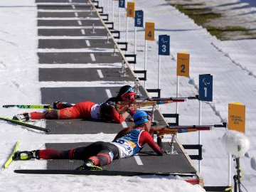In pics: women's sprint standing final of para biathlon at Milan-Cortina 2026 Paralympic Winter Games