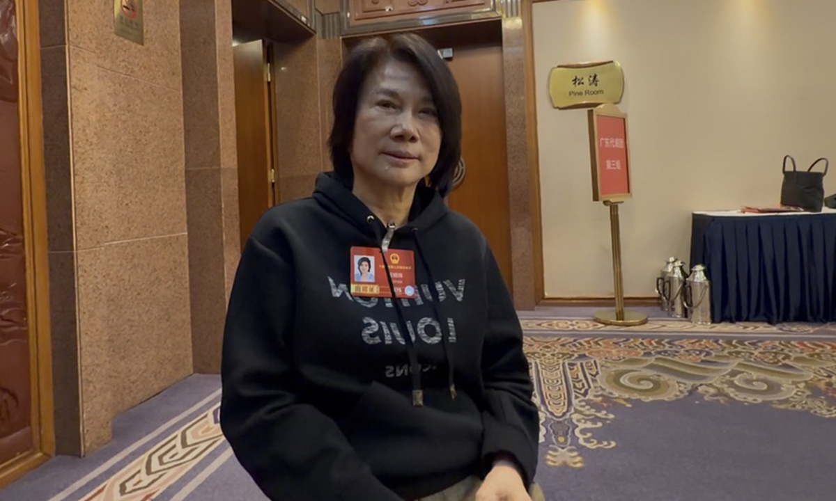 Dong Mingzhu, an NPC deputy and president of Gree Electric Appliances Photo: Chen Qingqing/GT