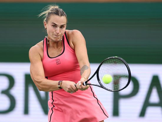 Sabalenka downs Noskova to set Indian Wells title rematch with Rybakina