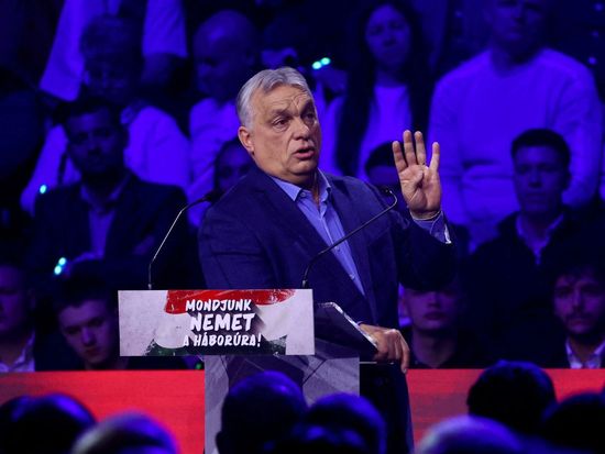 Orban vows to preserve Hungary 'island of security' ahead of April elections