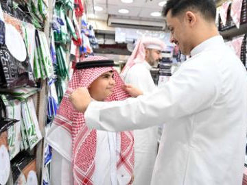 People prepare for upcoming Eid al-Fitr in Kuwait City, Kuwait