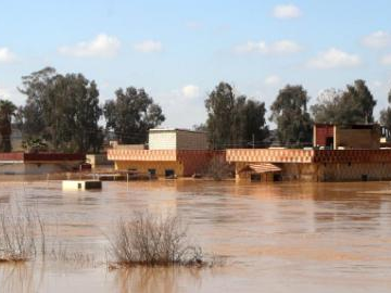 Heavy rainfall causes flooding in Hasakah, Syria