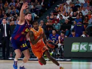 Euroleague basketball match: Valencia vs. Barcelona