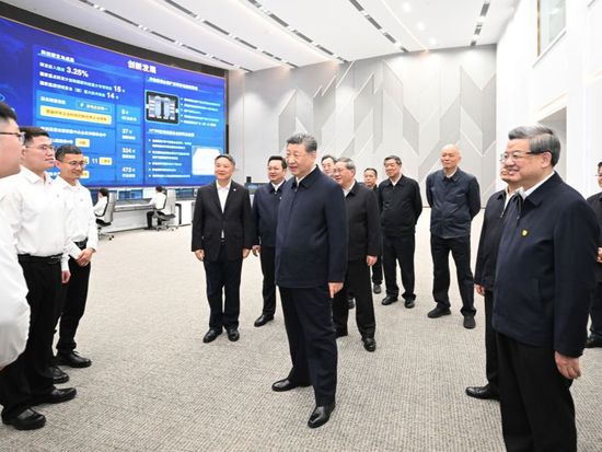 Xi inspects Xiong'an New Area in north China's Hebei Province