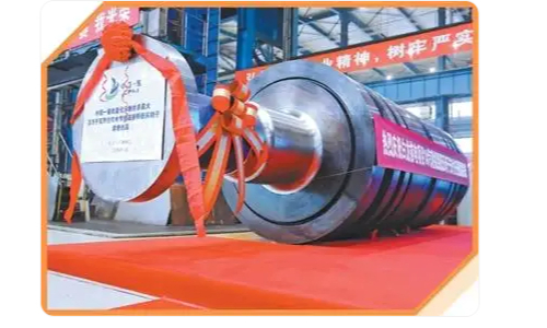 China’s first domestically developed and independently manufactured one-million-kilowatt integral forging low-pressure rotor, developed by China First Heavy Industries (CFHI) Photo: Li Cong
