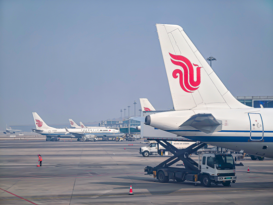 Air China passenger plane from Beijing arrives in Pyongyang