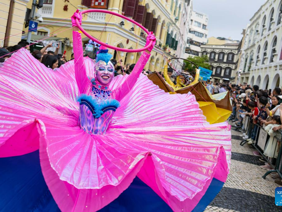 People participate in 2026 Macao Int'l Parade
