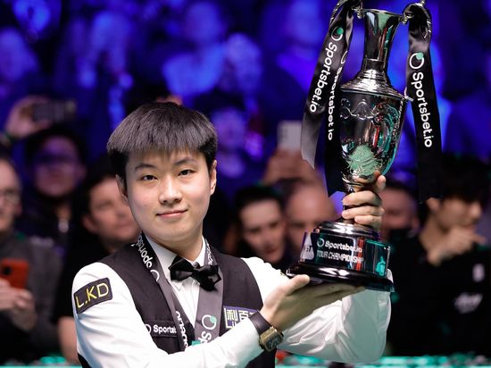Zhao Xintong thrashes Trump to claim his first World Snooker Tour Championship title