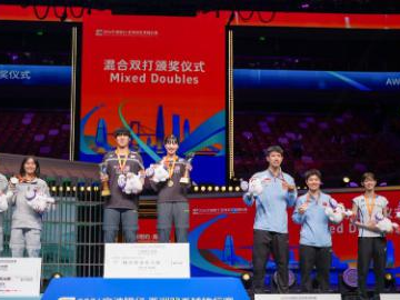 Mixed doubles awarding ceremony held at Badminton Asia Championships 2026