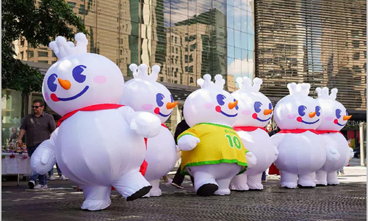 Chinese ice cream and beverage chain Mixue marks its arrival in the Brazilian market with the opening of its first store in Sao Paulo on April 11, 2026. Photo: Courtesy of Mixue Bingcheng