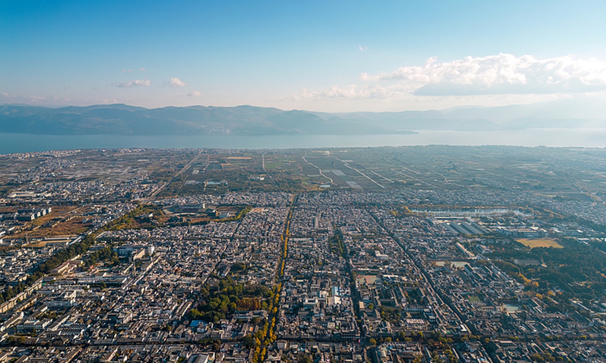 A view of Dali ancient town in Southwest China's Yunnan Province, a well-known tourist destination Photo: VCG