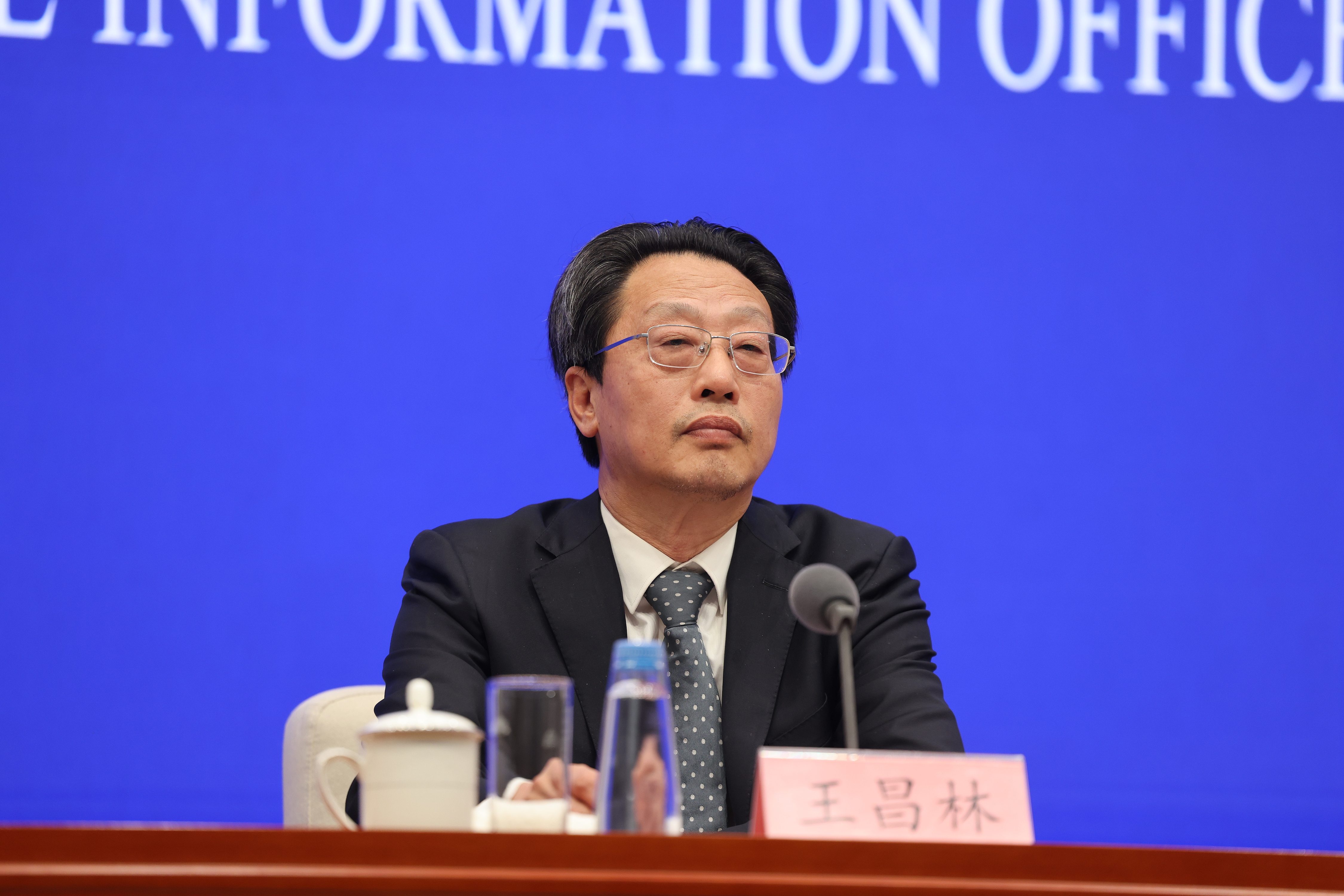 Wang Changlin, deputy director of the National Development and Reform Commission (NDRC), at a press conference on promoting high-quality economic and social development during the 15th Five-Year Plan period in Beijing, China, on April 17, 2026. /VCG