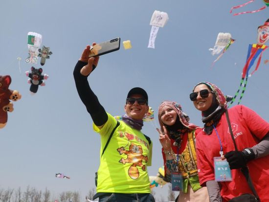 Kite fans from all over swoop in for a flying visit