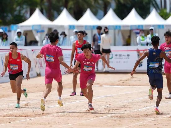China, Thailand split relay golds as beach athletics conclude at Asian Beach Games