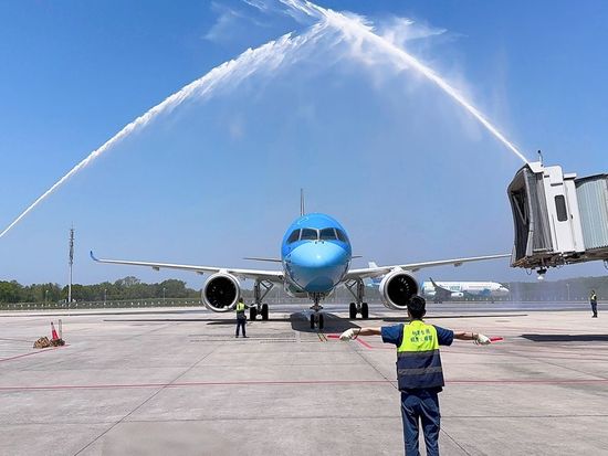 China's C919 makes maiden flight to Hefei city, becoming the 23rd commercial destination for the home-made jet