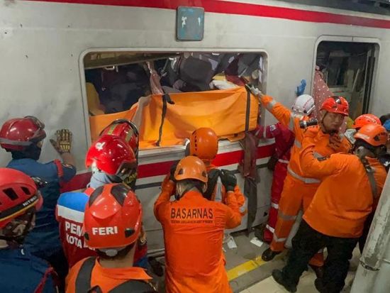 2 dead, several injured in train crash in Indonesia's West Java