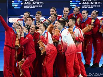 Highlights of team acrobatic event at World Aquatics Artistic Swimming World Cup 2026