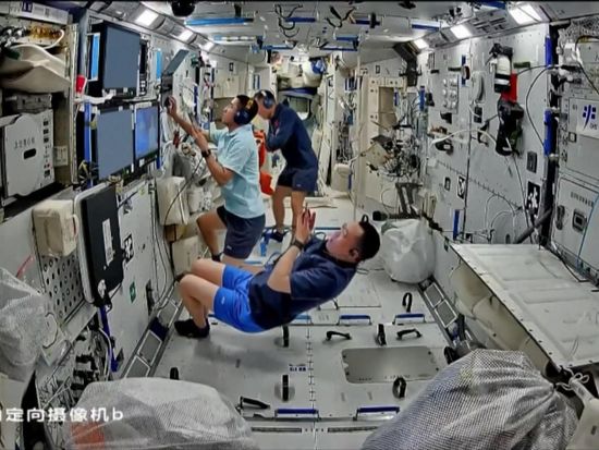 Shenzhou-21 crew begins one-month extended mission in space