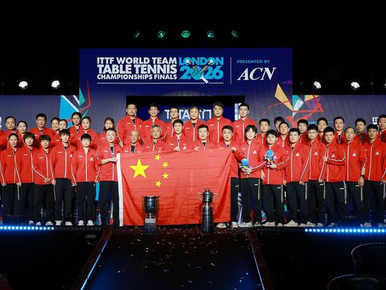 China's top sport authorities hail table tennis team with congratulatory letter after London victories
